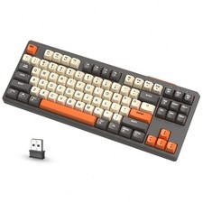 ZIYOU LANG M87 80% Wireless Gaming Keyboard Silent Rainbow BT/2.4Ghz PBT PC MAC picture