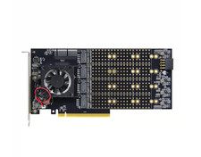 PLX8749 PCIe 3.0 8-Port M.2 NVMe Expansion Card 22110 Split-Free Driverless picture