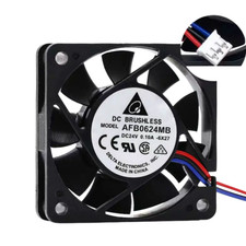 Delta AFB0624MB 6015 DC24V 0.10A 3-Wire Inverter Cooling Fan with Original Head picture