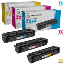 LD 3pk Comp Color Cartridge Set  for HP Toner 202A Cyan Magenta Yellow M254dw picture