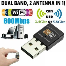 10 X LOT AC600 Mbps Dual Band 2.4/5Ghz Wireless USB Mini WiFi Network 802.11 picture