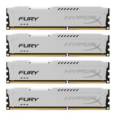 32GB (4 x 8GB) DDR3 1866 (PC3 14900) Gaming Memory HX316C10F/8 for Desktop White picture