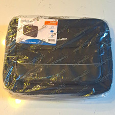 Manhattan Empire 17in Laptop Briefcase Nylon Black Overhead Friendly 421560 picture
