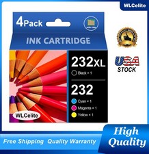 4PK 232XL 232 Ink Cartridges Combo Pack Replacement for Epson WorkForce XP-4205 picture