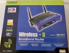 Linksys 4-Port Wireless-G Broadband Router 2.4GHz 54 Mbps Model WRT54G Ver 8 picture