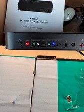 Monoprice Blackbird 4K Displayport 1.4 USB 3.0 4x1 KVM Switch 4K@60Hz HDR picture