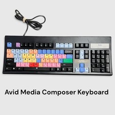 Avid Media Composer Black PC Keyboard - USED picture