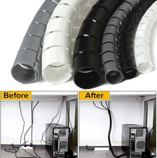 1pc 2M Spiral Cable Organizer Wire Protector Flexible Cord Wrap Tube - NEW picture