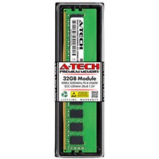 32GB PC4-25600E ECC UDIMM Replacement for Micron MTA18ASF4G72AZ-3G2F1 Memory RAM picture