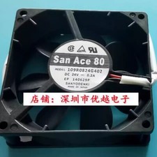 Sanyo SanAce80 109R0824G402 8025 DC24V 0.2A 8CM 2-Wire Inverter Fan picture