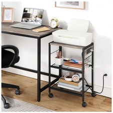 3-Tier Mobile Printer Stand with Power Outlets picture