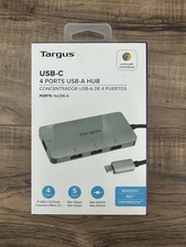 Targus USB-C 4-Port USB-A 3.0 Hub ACH226 for Windows Mac Chromebook New picture