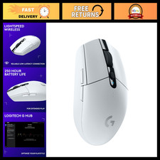 Wireless Gaming Mouse, Lightspeed Technology, Ergonomic Design, White Color picture