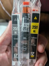 New printer replacement cartridges  - 251xl - Canon Pixma - Black, Gray, Yellow picture