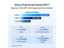 RT-BE92UTri-band WiFi 7 Router, supports new 320MHz bandwidth & 4096-QAM, ASUS picture