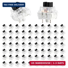 Mechanical Keyboard Switches, 72 Pcs 3 PIN Keyboard Clickers for 3D Prints | Bla picture