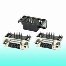 3 Pcs DB15 15 Pin Female Right Angle Solder Type Connectors picture