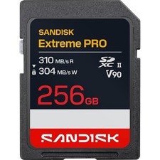 Sandisk NEW  256GB Extreme PRO SD UHS-II V90 Memory Card, Up to 310MB/s Read (N picture