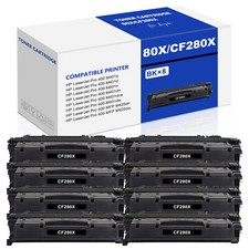 8PK CF280X Toner Cartridge for HP 80X BlacK Toner M401dne M401dw M401n M401dne picture