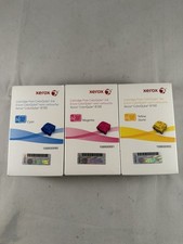 SET 3 GENUINE XEROX 8700 ColorQube INK SET CYAN MAGENTA YELLOW 108R00990 991 992 picture