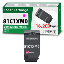 81C1XM0 Magenta Toner Cartridge Compatible for Lexmark CX735  CX737(16200 Page) picture