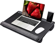 Extra Large Lap Laptop Desk - Full PU Material Mouse Pad Gaming Tray - Portable picture