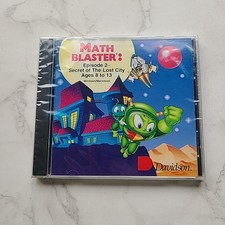 Math Blaster Episode 2 Secret of the Lost City PC windows Computer Learning Game picture