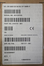 NEW HPE 3PAR StoreServ 8000 480GB 12G SAS SFF SSD 810774-001 K2Q95A picture