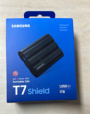 Samsung T7 Shield 1TB Portable External SSD Black USB 3.2 Gen 2 Rugged picture