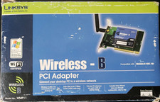 Cisco Linksys Wireless-B PCI Adapter WMP11 2.4 GHz 802.11b 11Mbps New in Box picture