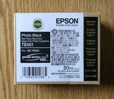 New Genuine Epson T8501 Photo Black Ultra Chrome HD Ink For SC-P800 Exp 08-2026 picture