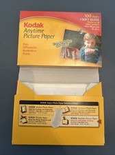 Kodak Photo Paper Anytime Picture Soft Gloss 4x6 100 Sheets Sealed New NIP plus picture