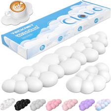 Cloud Keyboard Wrist Rest Set, Cloud Wrist Rest with Non-Slip Base, PU picture