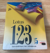 Lotus 1 2 3 123 R5 Microsoft Windows 3.1 Software 3.5