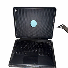 Apple iPad Keyboard Folio Case Cover w/ Stand, Plastic, Black/Red picture