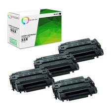 TCT 4 Black CE255X 55X High Yield Toner Cartridges For HP LaserJet P3015 P3016 picture