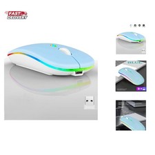 Wireless Bluetooth Mouse,LED Dual Mode Rechargeable Silent Slim Laptop Mouse,... picture