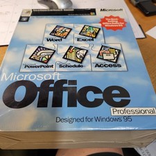 Vintage Microsoft Office Professional Windows 95 3.5 Floppy FACTORY SEALED picture