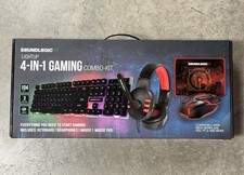 SOUNDLOGIC XT Light-UP Four-in-One Gaming Kit with Keyboard/Headset/Mouse/Pad picture