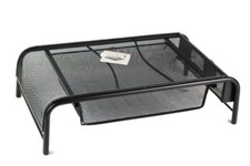 Sucasa Black Metal Mesh Storage Slot Monitor Stand w/ Drawer picture