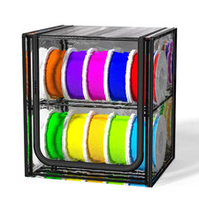 3D Printer Filament Storage Box with Desiccants, 2 Tiers Metal Filament Storage picture