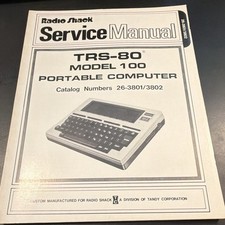 OEM Radio Shack TRS-80 Model 100 Service Manual Portable Computer 26-3801/3802 picture