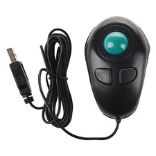 USB Wired Trackball Mouse Portable PC Laptop Finger Hand Held Computer Mice 3toI picture
