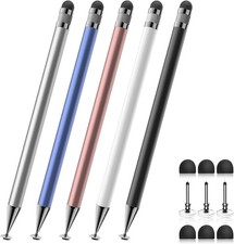 Elegant Multi-Color 5-Pack Stylus Set with 2-in-1 Functionality for Tablets picture
