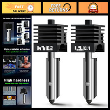 2Pcs All-Metal 3D Printer Hotend Kit, 500℃ Extruder, Hardened Steel Nozzle, Repl picture