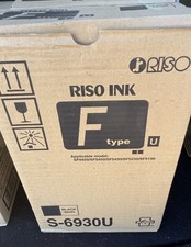 RISO S-6930U F TYPE GENUINE BLACK INK BOX OF 2 🖤 Older Ink picture