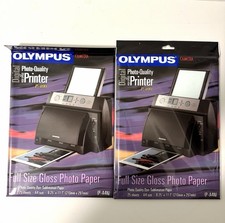 Olympus Camedia P-A4N Full Size Gloss Photo Paper A4 25 Sheets Lot of 2 Sealed picture