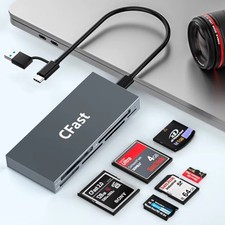 UTHAI TF4 6-in-1 Multi Card Reader USB Hub for SD TF CF MS XD Cfast picture
