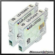 2pk T048120 Black Reman Ink Cartridge for Epson T0481 picture