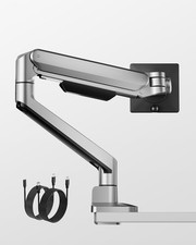 Montek Deluxe Aluminum Monitor Arm with USB A/C for 17 to 40